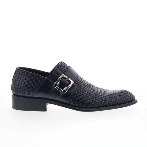 Giano Mens Vitello Black Shoes (NWT) - Picture 1 of 4